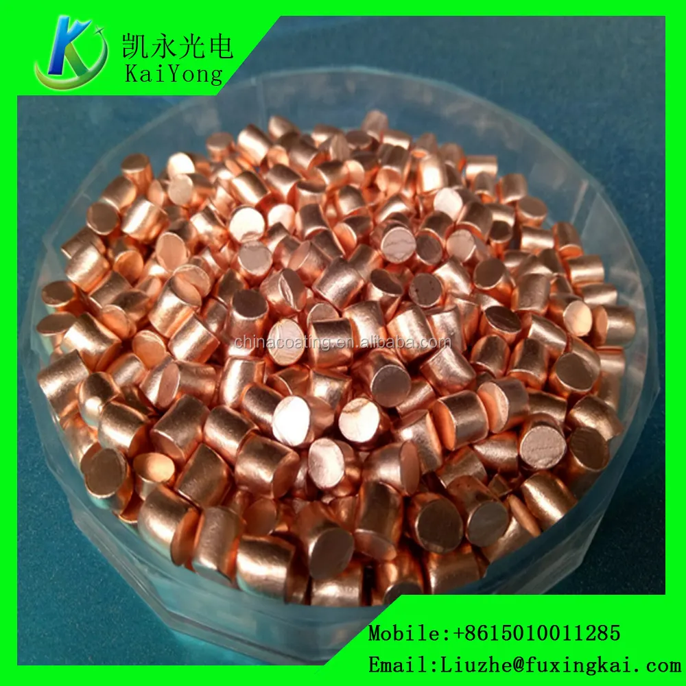 99.99% copper Cu for Vacuum coating materials copper Cu