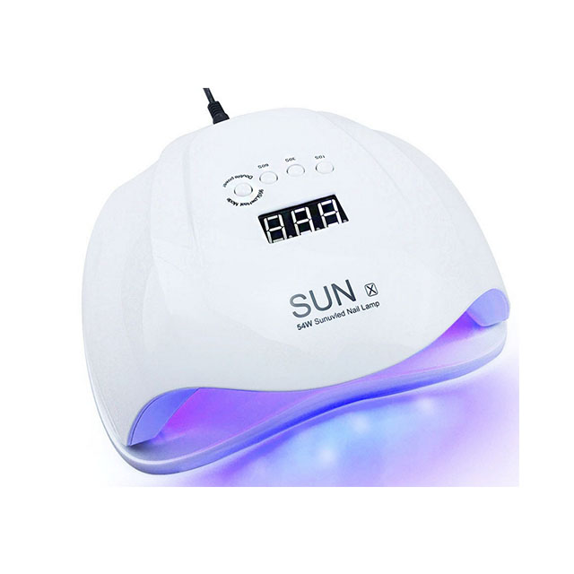 Лучшее качество Sunx 54 Вт 72w фары для Новое поступление защита от солнечных лучей, светодио дный гвоздь лампа для сушки гель-лака с ЖК-экраном для личного пользования