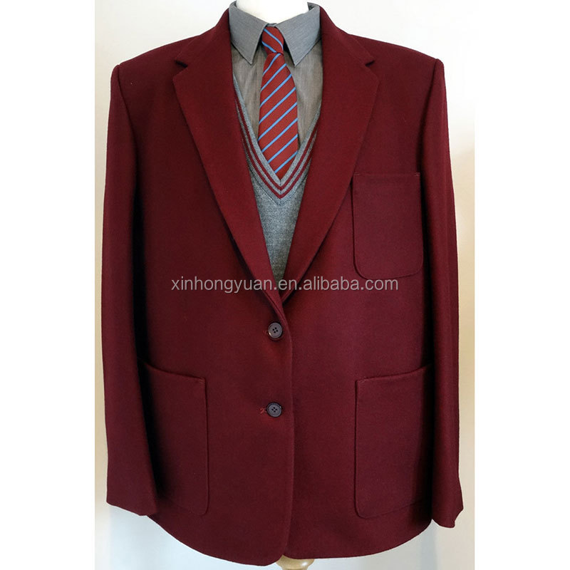 maroon high school uniform suits blazer, school uniforms design with pictures