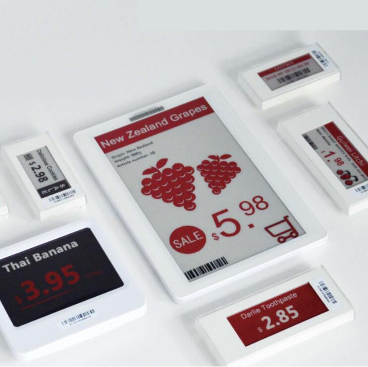 1,54 дюйма/2,13 дюйма/2,9 дюйма/4,2 дюйма Белый Черный Красный e-ink полка этикетка ESL электронный полка этикетка
