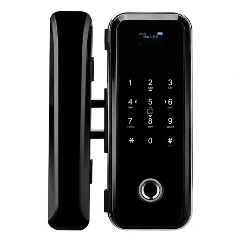 Пароль TTLock приложение управление дверные замки Bluetooth цифровой умный безрамный стеклянный дверной замок отпечатков пальцев для стеклянных дверей