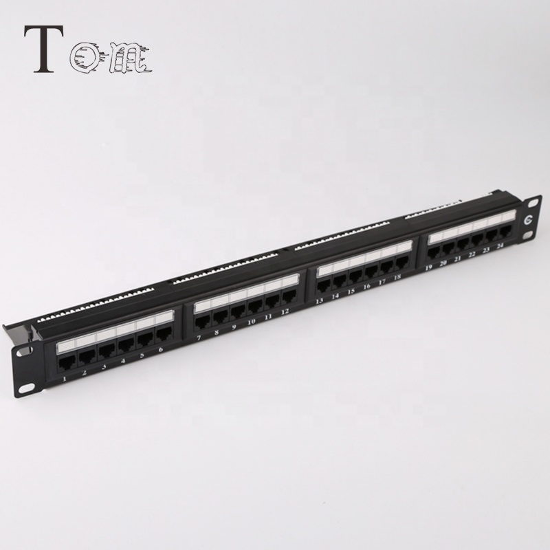 TOM-PN-04 CAT5E 24 порта утф коммутационная панель, cat5e 24 порта утф коммутационная панель