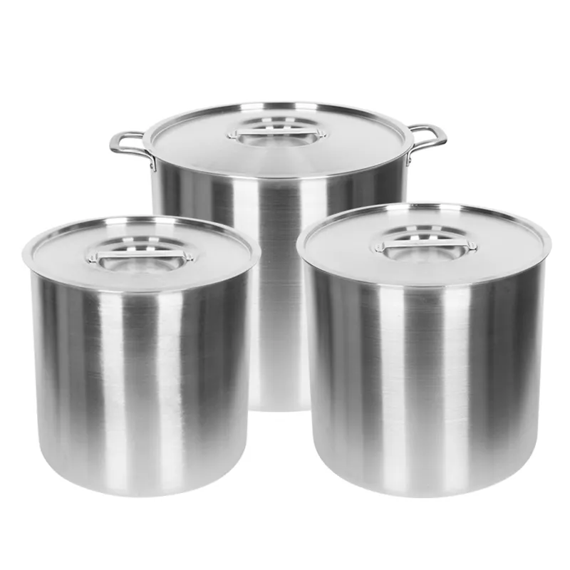 High-Quality 304 Stainless Steel Casserole Pots Stock Pots Hotel Cooking Pots Set