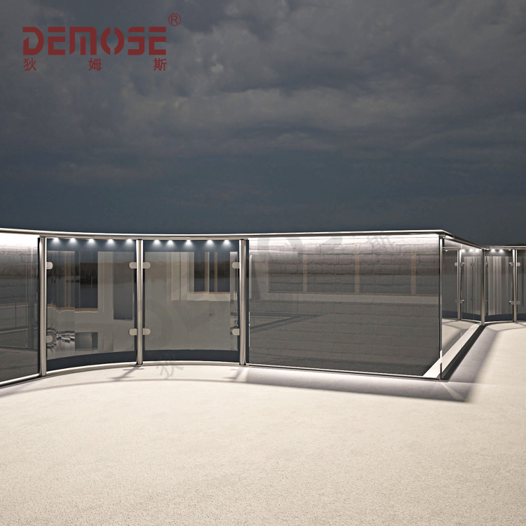glass steel railings led lighting handrails for outdoor
