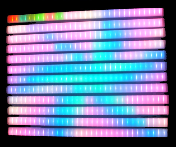 RGB смешение цветов светодио дный трубки ночной клуб, Matrix Professional 3 D трубы/dmx rgb светодио дный цифровой трубки/светодио дный цифровая трубка dmx свет
