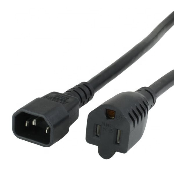 Международный удлинитель IEC C14 к NEMA 5-15R