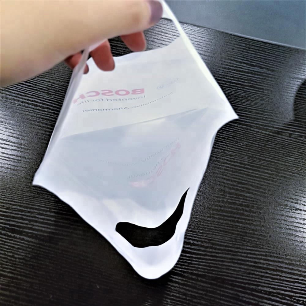 Любой размер прозрачный Ldpe индивидуальный логотип печать Pe Tote розничная продажа товаров сумки пластик торговый бумажный мешок завод