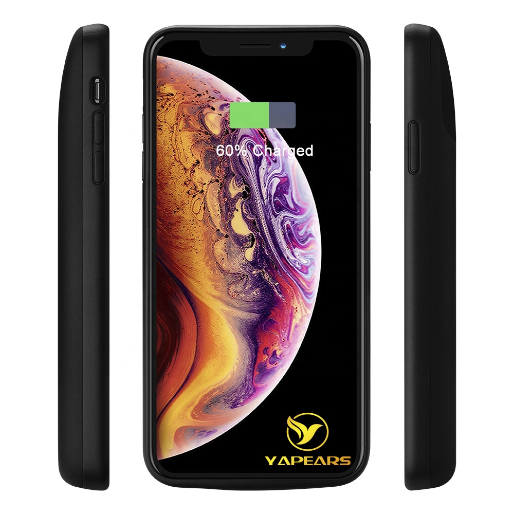 Для iphone xs max Аккумуляторный чехол перезаряжаемый внешний аккумулятор 8000 мАч