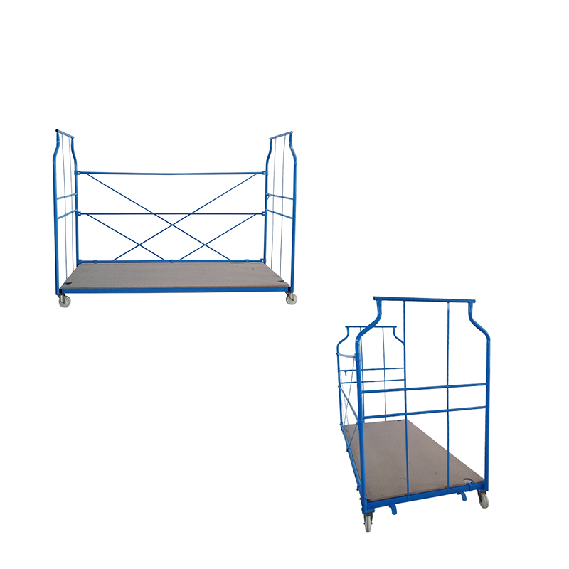 Foldable warehouse roll furniture hand trolley