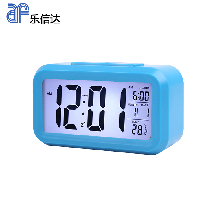 Snooze/Light большой LCD цифровой подсветка ce будильник для путешествий