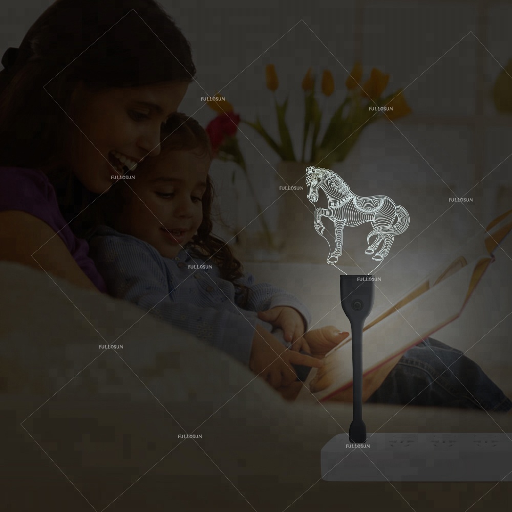 Светодиодная мини-лампа с usb, рождественские светильники, светодиодная Ночная лампа для лошадей, декоративная настольная ночная лампа с usb-портом