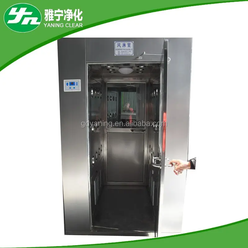 Guang dong manufacturer of sliding door/ manual-door/ shutter door stainless steel Air Shower