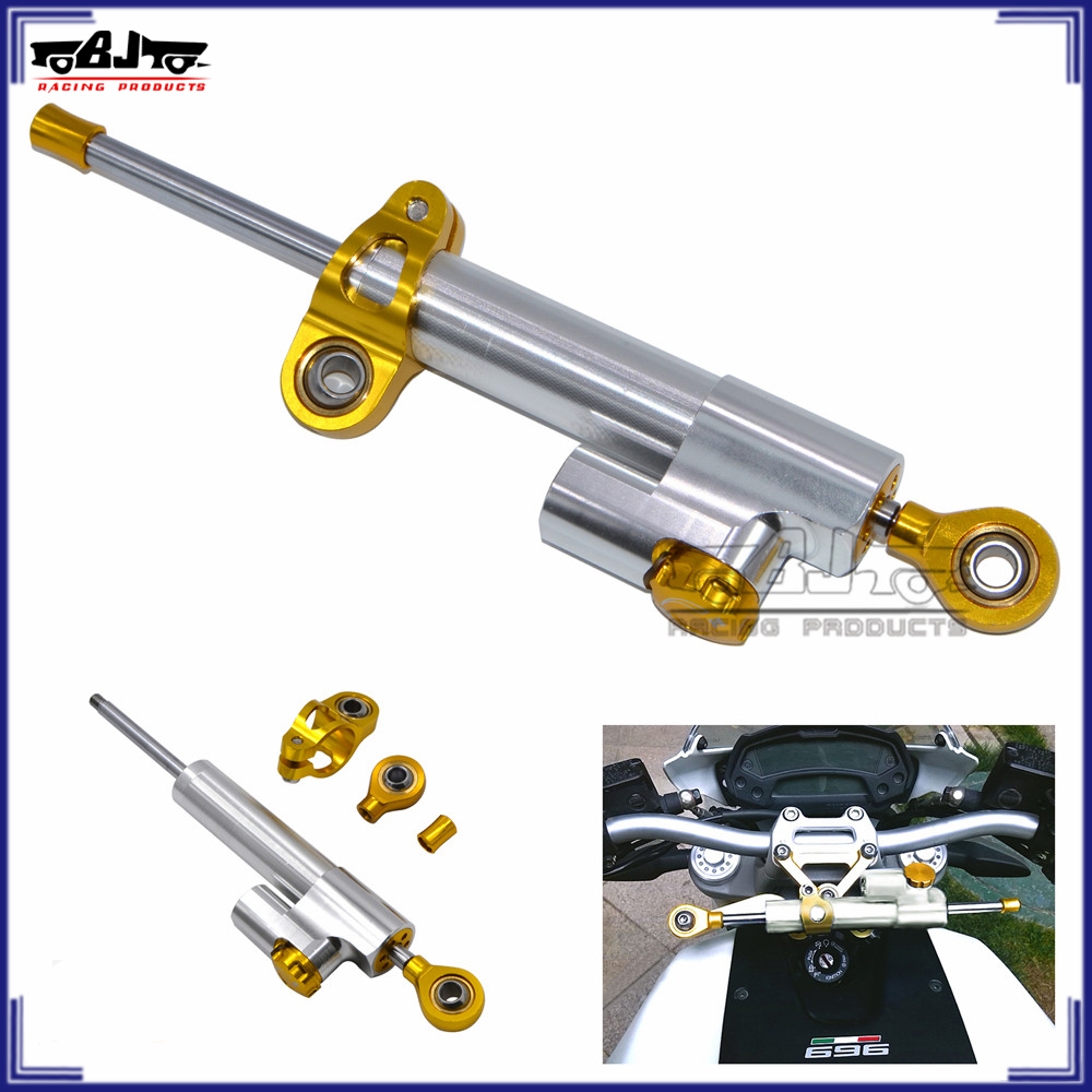 BJ-SD-001 Серебряный CNC Амортизатор для мотоцикла регулируемый демпфер рулевого управления