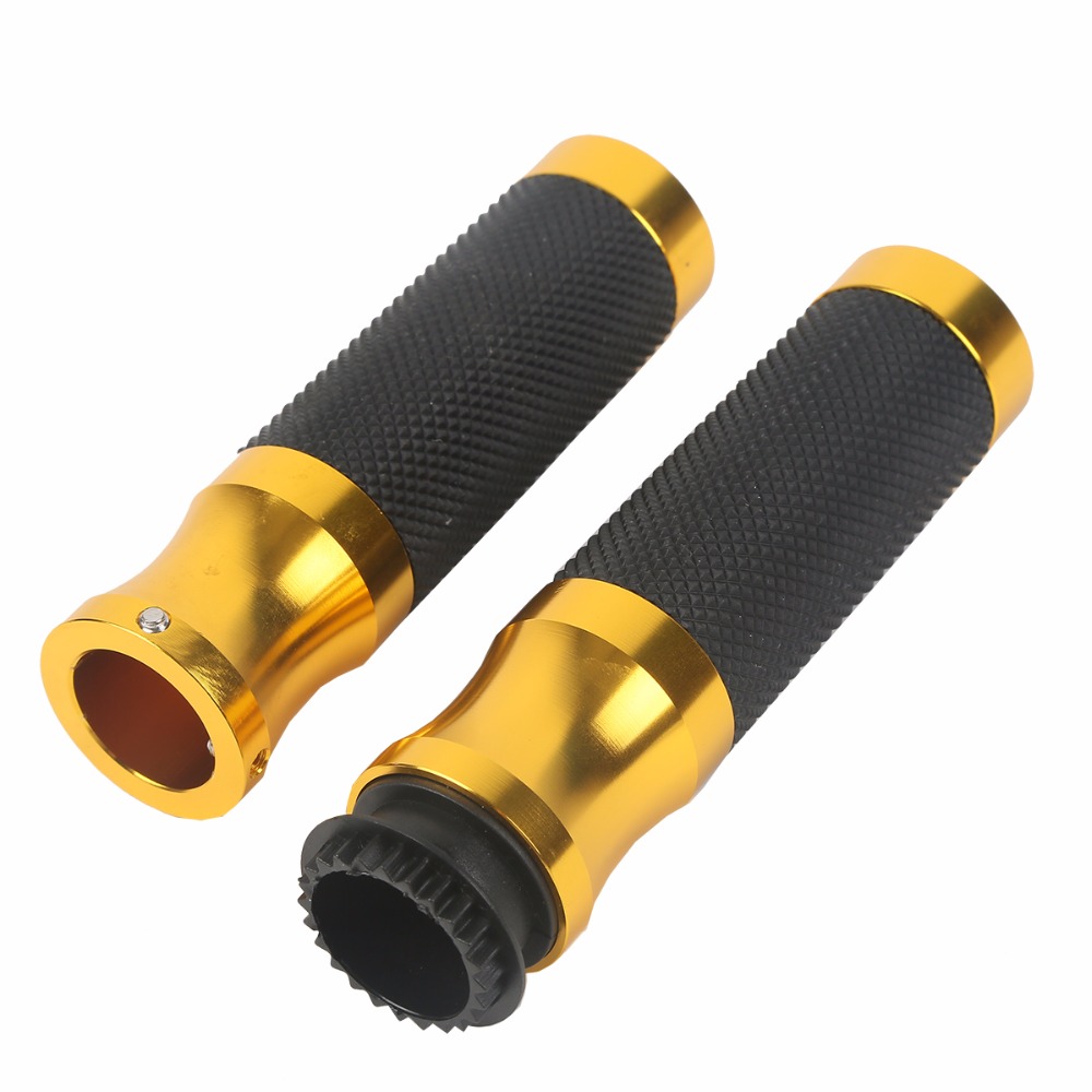 TCMT XL-652-J Grey Universal Motorcycle Rubber Hand Grips For 7/8" 22mm Handlebars Sports Bike