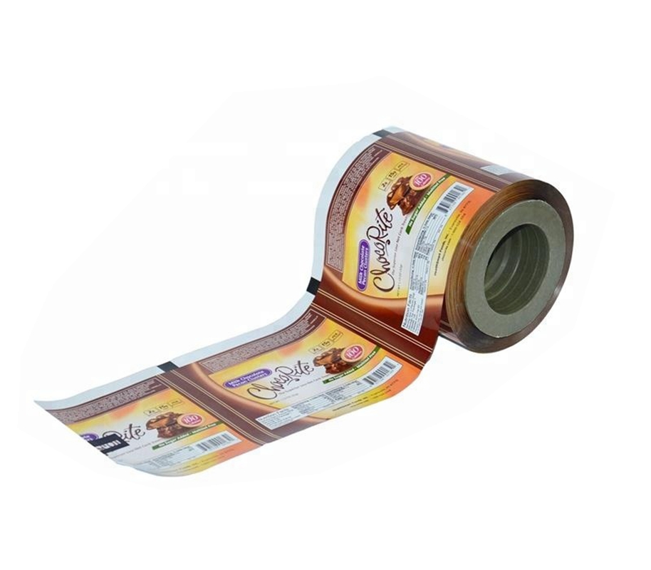 Custom printed foil packaging roll film for food
