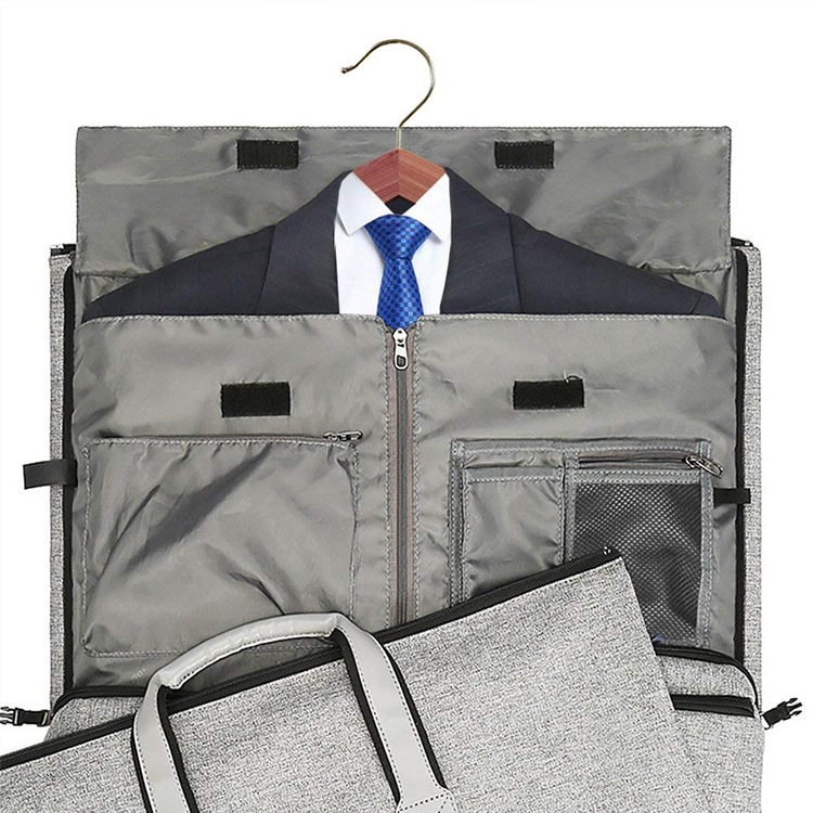 Functional Tote Garment Bag For Storage Shoes Bag Travel Suit Hanger Duffel Bag