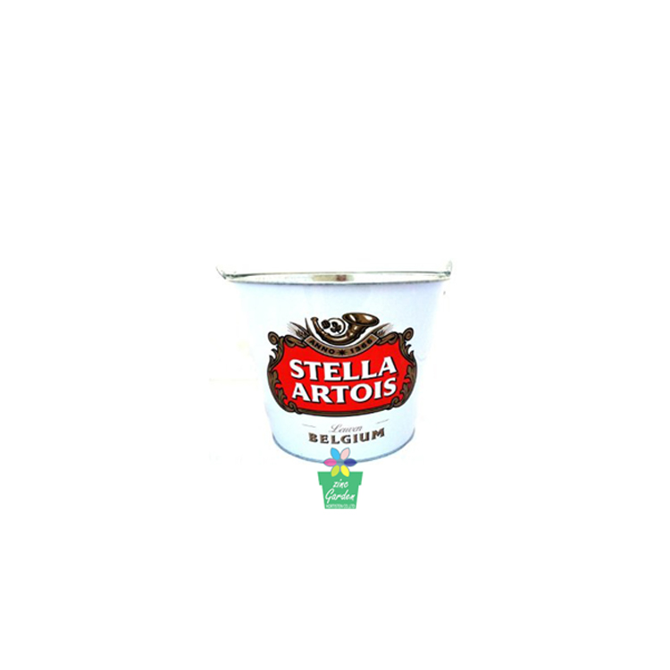 Дешевое алюминиевое металлическое ведро для пива Stella Artois leven из Бельгии, Вмещает около 6 бутылок со льдом