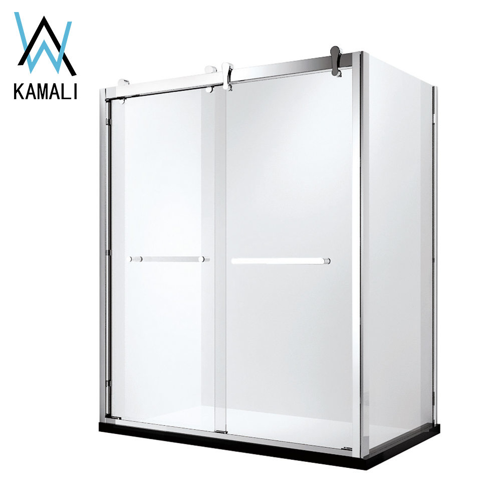 Kamali, нормальный дизайн, заводская цена, индивидуальная оптовая продажа, гостиничная раздвижная душевая кабина из закаленного стекла для ванной комнаты, скользящая душевая кабина