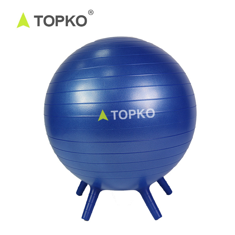 Оптовая продажа, тренажерный зал TOPKO с принтом логотипа, мяч для йоги, фитнес-мяч, стул