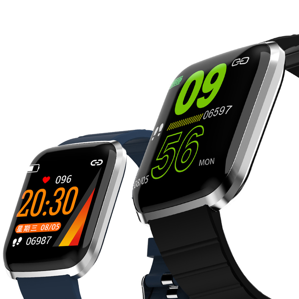 Металлический край 3D цвет сенсорный экран Спорт pulsera inteligente фитнес трекер smartwatch