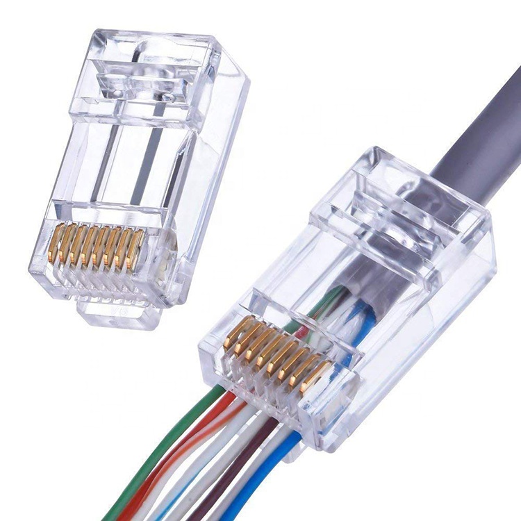 Штекерный разъем RJ45 для кабеля cat 5e cat6