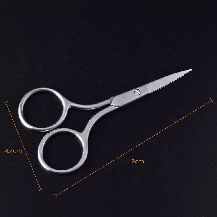 Make-up Tool Точная Нержавеющая сталь прямой наконечник маникюр ногтей брови Борода волос Ложные ресницы Ножницы пользовательский пакет поставщика