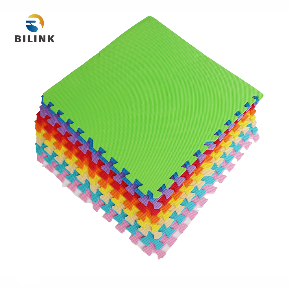 Пенопластовый детский коврик для ползания Bilink 30x30x1 см