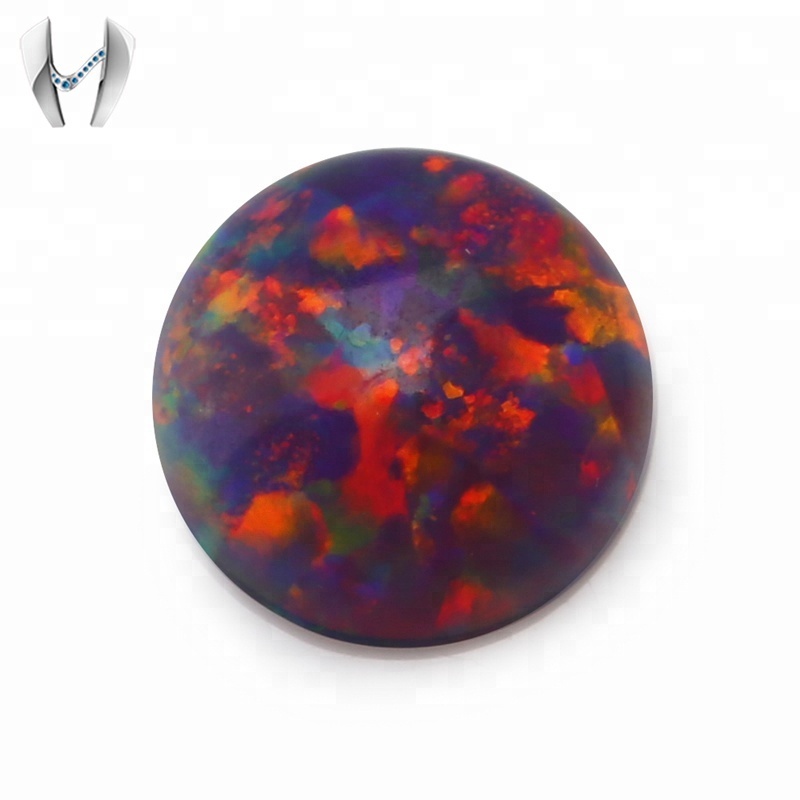 Red Fire Round Shape Smooth Wholesale Buy Loose Opals
