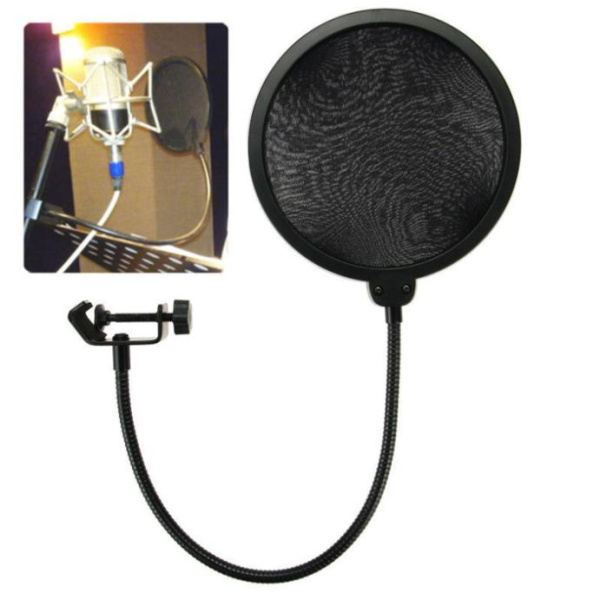 Filter microphone Mic wind screen 6 inch dual Flexible studio Clamp On Microphone Wholesale