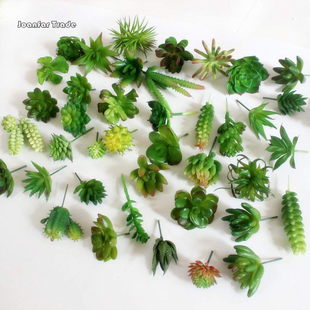 Various Succulent Plants Artificial Decorative Landscape Decoration Flower Arrangement Mini Faux Green Plant Garden