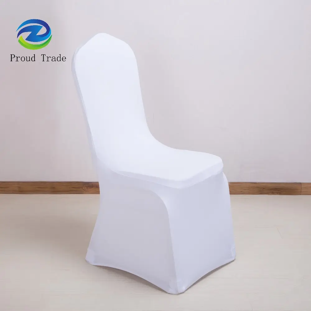Chair seat cover spandex white for wedding banquet hall