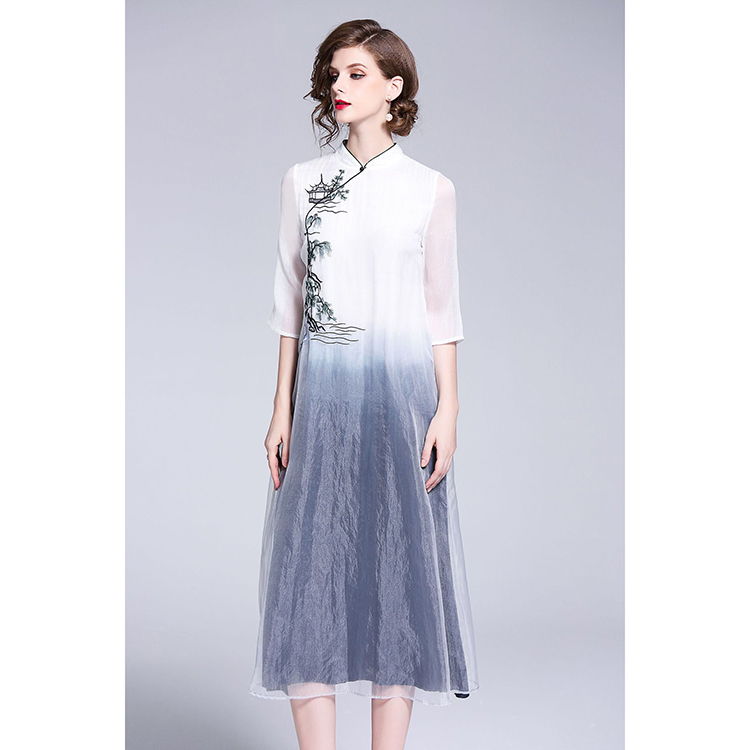 Новый дизайн китайское традиционное платье Cheongsam вышитые Qipao платье