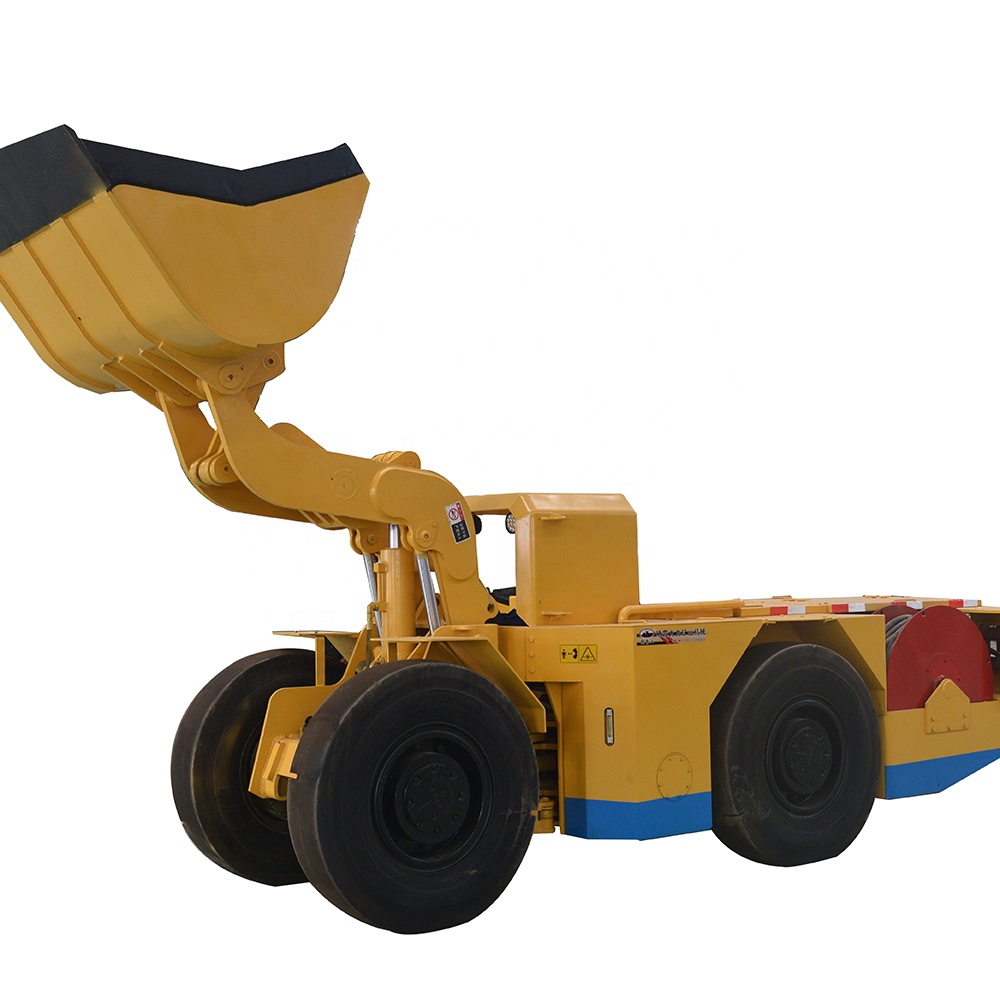 Low profile electric underground scooptram