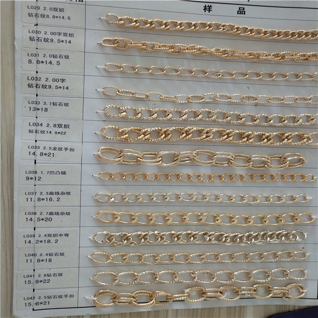 cheap wholesale silver and gold plated chains for bags