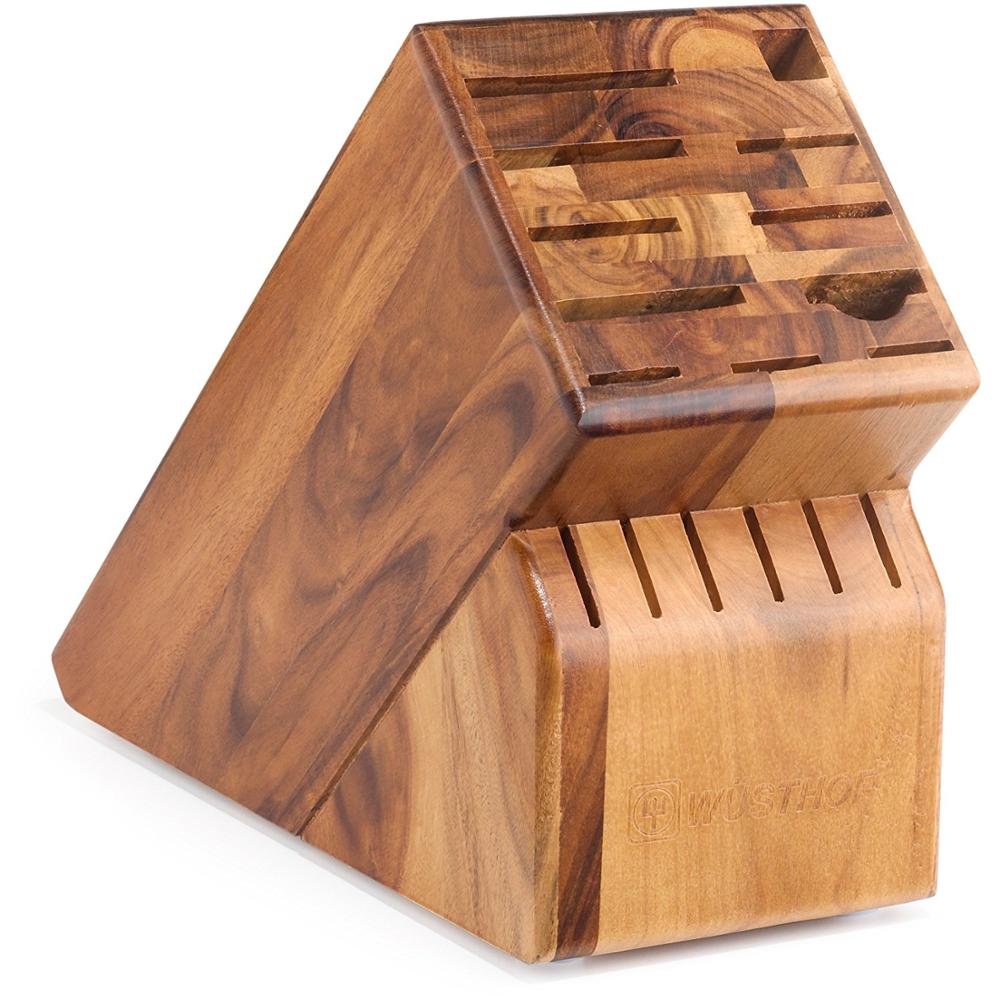 Acacia Wooden Knife Block Set For High Quality