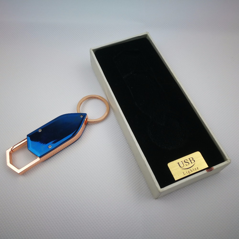2018 новый стиль брелок для электрических беспламенная usb-зажигалка перезаряжаемых и ветрозащитных и беспламенная usb-зажигалка