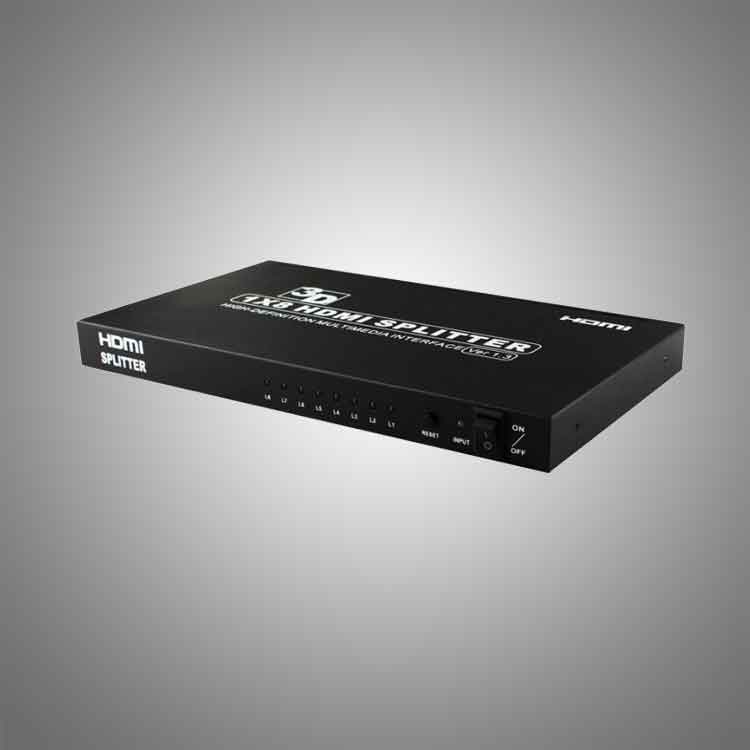 1in 8 out HDMI 1,4 v Spliter 1x8 для HDTV 1080P Full HD 4K x 2K