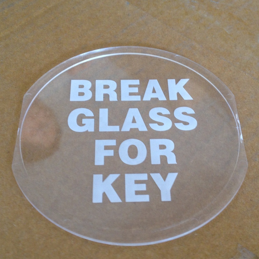 Запасной стекло для breakglass ящик для ключей