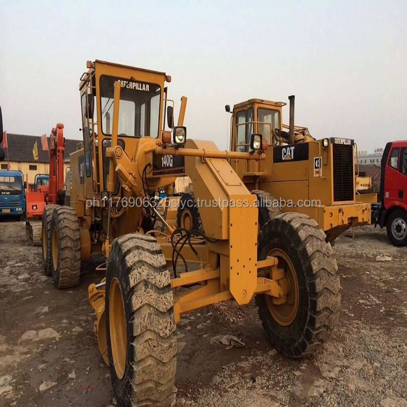 Подержанный автогрейдер CAT 140G, состояние бега, производство США, низкая цена, б/у автогрейдер 140 г, для продажи в Шанхае