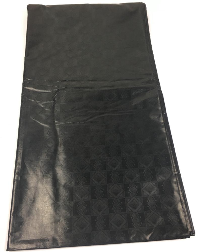 bz002 black New design africa bazin riche fabric for men