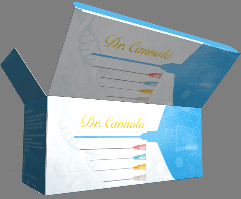 Одноразовые дермальные наполнитель инъекции тупой cannula иглы 25 г x 50 мм микро cannula
