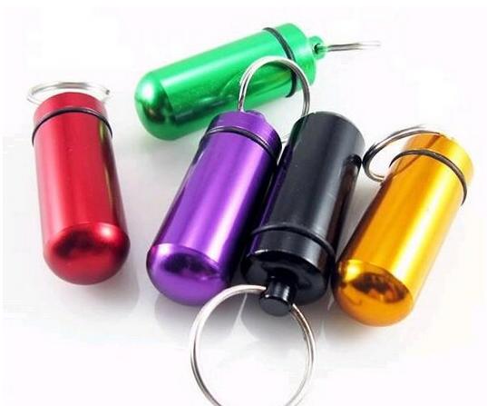 Онлайн микро контейнер для таблеток, контейнер для geocach, Geocaching, кольца для ключей, держатель для ключей, флакон