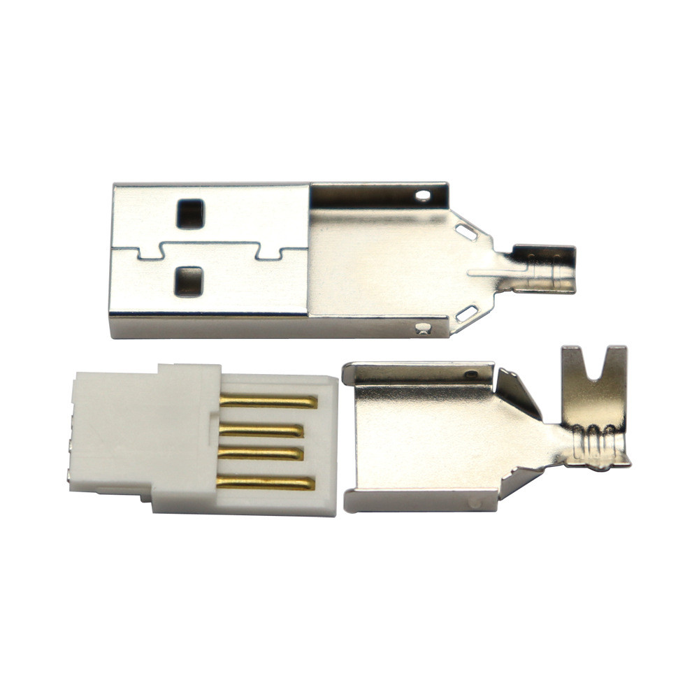 Usb2.0 a Тип припой мужской разъем с крышкой чехол