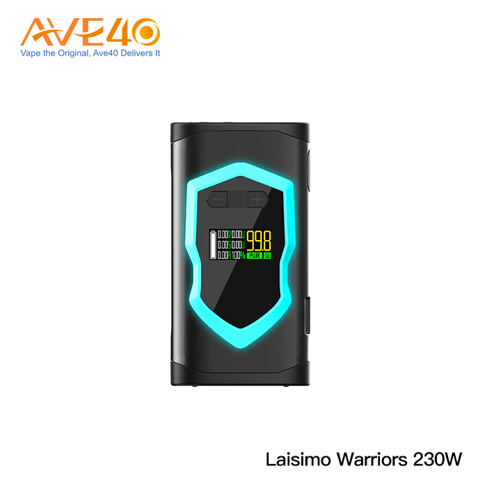 Ave40 2018 двойные 18650 ячейки большой мощности вейп Laisimo Warrior 230w TC боксмод горячая распродажа