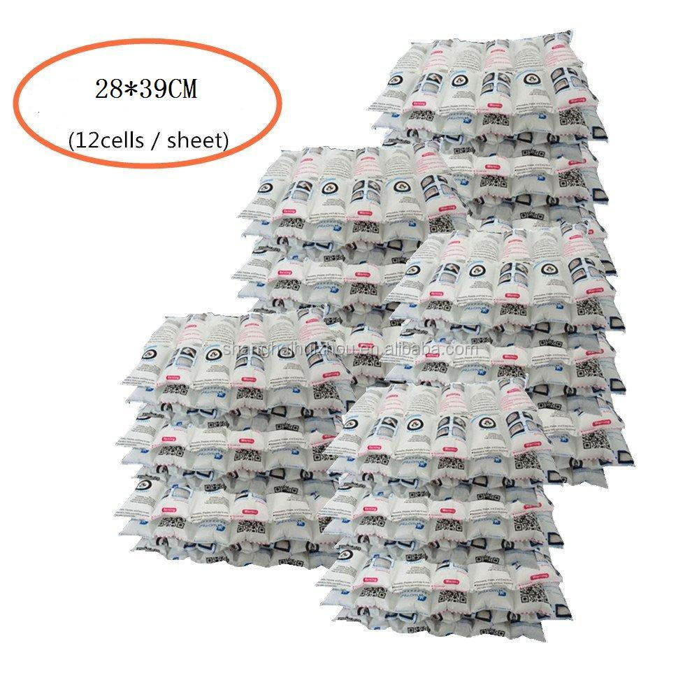 12cells Fish meat seafood air transportation soak water cool cold pack wholesale gel ice pack