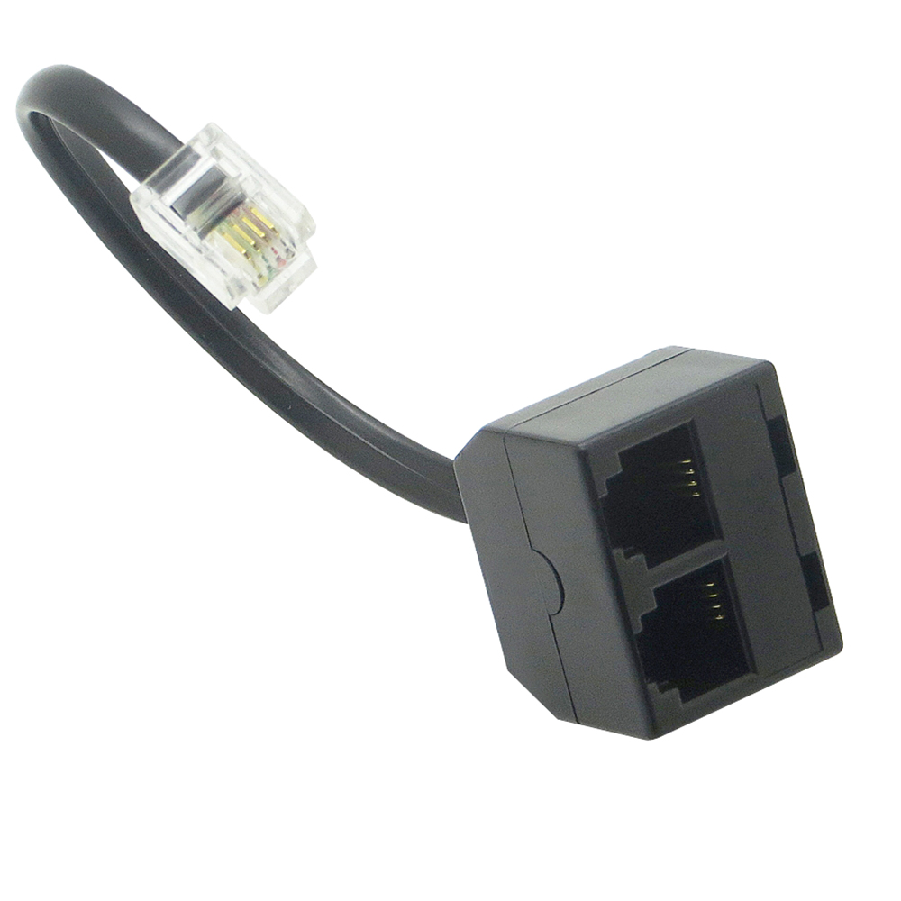 RJ11 6P4C 1 Мужской до 2 Женский телефонной линии сплиттер разъем