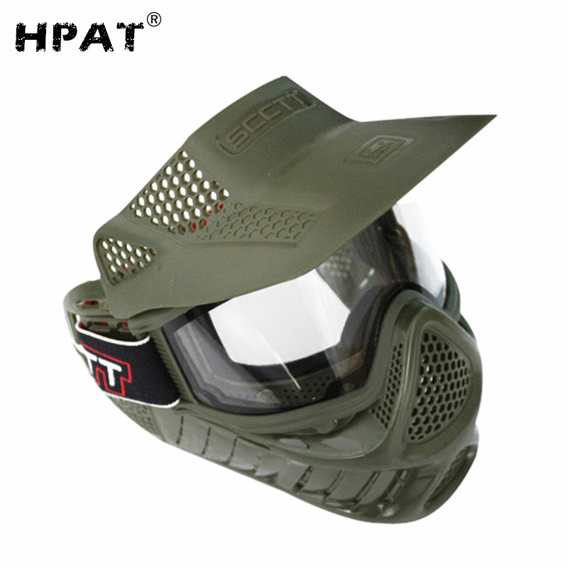 Двойной объектив анти туман Пейнтбол маска Airsoft маска