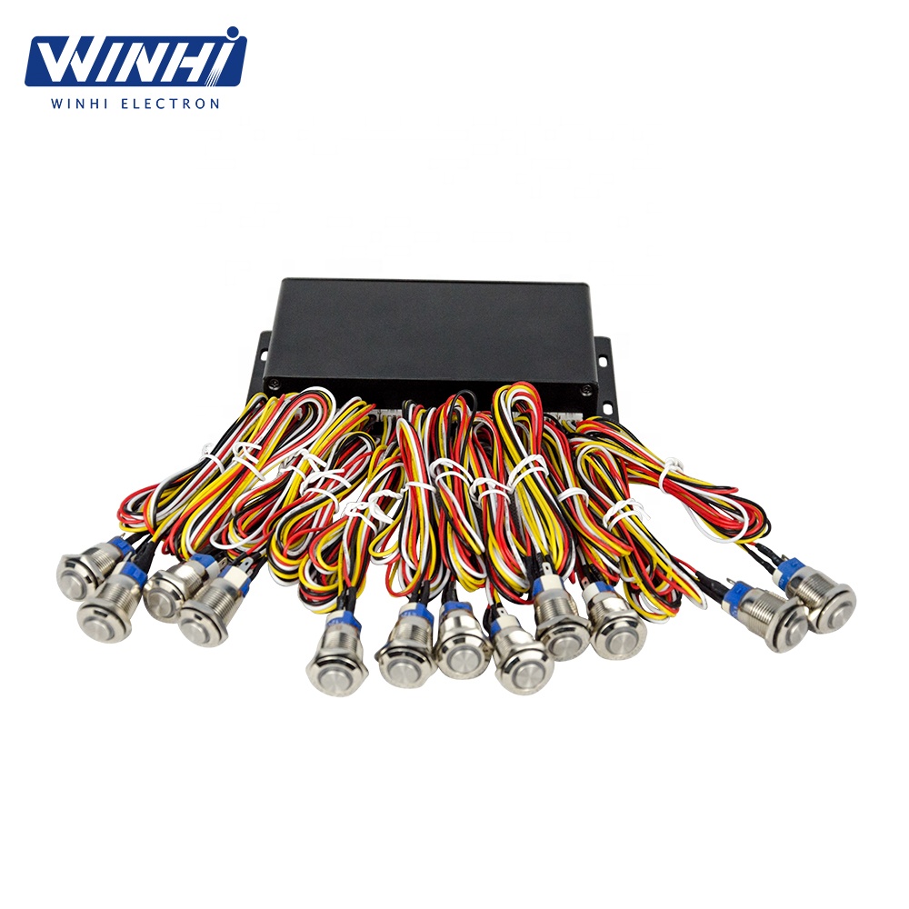 MPC1005-12L поддерживает до 10 расширенных коробок RS232 для MPC1005 кнопочный рекламный блок