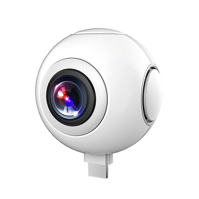 720 панорамная камера с углом обзора 360 градусов VR камера HD видео с двойным широкоугольным объективом бесшовная сшивка в режиме реального времени для смартфона Android