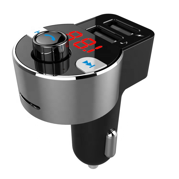 DC5V 3.4A двойной зарядное устройство mp3 плеер hands free phone аудио комплекты автомобильный аудио USB TF BLuetooth FM передатчик